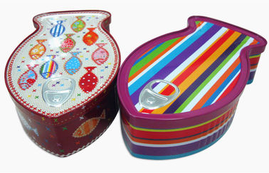 Chiny Metal Tin Containers Fish Shaped Środowisko - Friendly Large Cookies Tin Box dostawca