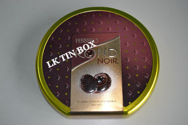 Chiny Wydrukowano kartonowe puszki czekolady Ferrero z tłoczeniem i zawiasem dostawca