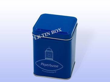 Chiny Preminum Custom Logo Square Tin Box do pakowania kawy / przypraw dostawca