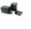 68x68x89mm Metalowy czarny kwadratowy pojemnik na blaszany pojemnik na luźną herbatę, metalowe pojemniki do przechowywania dostawca