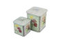 New Flower Pattern Square Matel Tin Box z fantazyjnymi niestandardowymi projektami Dekoracyjne pudełka blaszane dostawca