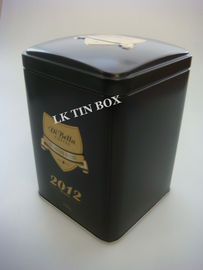 Chiny 250g Di Bella Square Tin Box z metalową wtyczką Embossing Certyfikat HACCP dostawca