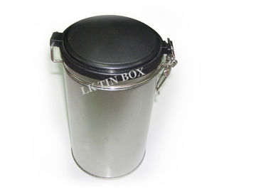Chiny Niestandardowe logo PMS Brown Tea Tin Can Storage z plastikową pokrywką / Metalwire No Harm dostawca