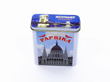 Chiny Metal Rectangle Christmas Tin Box Opakowania na prezenty spożywcze na czekoladę Cookie Biscuit dostawca