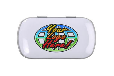 Chiny Niestandardowe logo drukowane metalowe blaszane pudełko 150g Food Grade Małe owalne pudełko Candy Tin dostawca