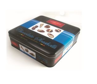 Chiny Materiał z recyklingu Valentine Gift Chocolate Tin Box / Rectangle Biscuit Candy Tin Box dostawca