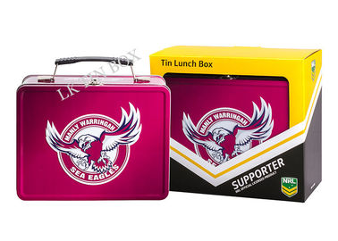 Chiny Embossed Lunch Tin Box Eagle Design dla kolekcjonerów piłki nożnej dostawca