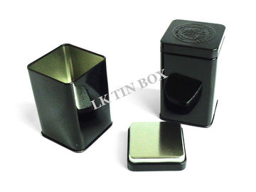 Chiny Hermetyczne puste kwadratowe pudełko z cyną na czarną herbatę, kwadratowe blaszane pojemniki dostawca
