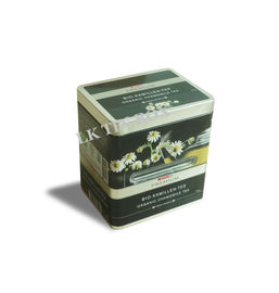 Pvc Window Zielona herbata Blaszane pudła z pokrywkami, Loose Tea Containers PMS Printing dostawca