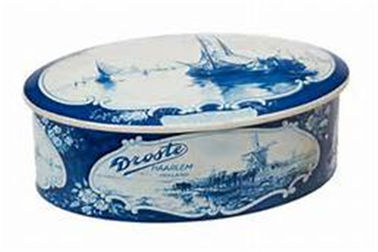 Indywidualne wzornictwo Metalowe puszki kosmetyczne Candy Oval Fancy Tin Box With Logo dostawca