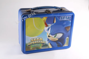 Przechowywanie żywności Apple Drukowane Lunch Tin Box z plastikową rączką / Metal Lock dostawca
