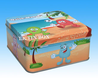 Boże Narodzenie wakacje zwykły plac Tin Box dla Candy Chocolate / Cookie dostawca